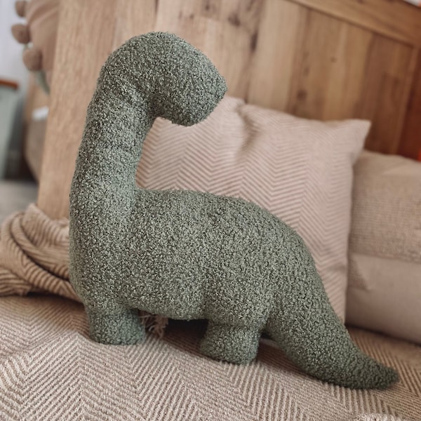 Dinosaur Pillow, Boys Bedroom, Sage Green, Blue, Nursery Decor, Children’s Playroom, Little Boy Gifts, Jurassic Park