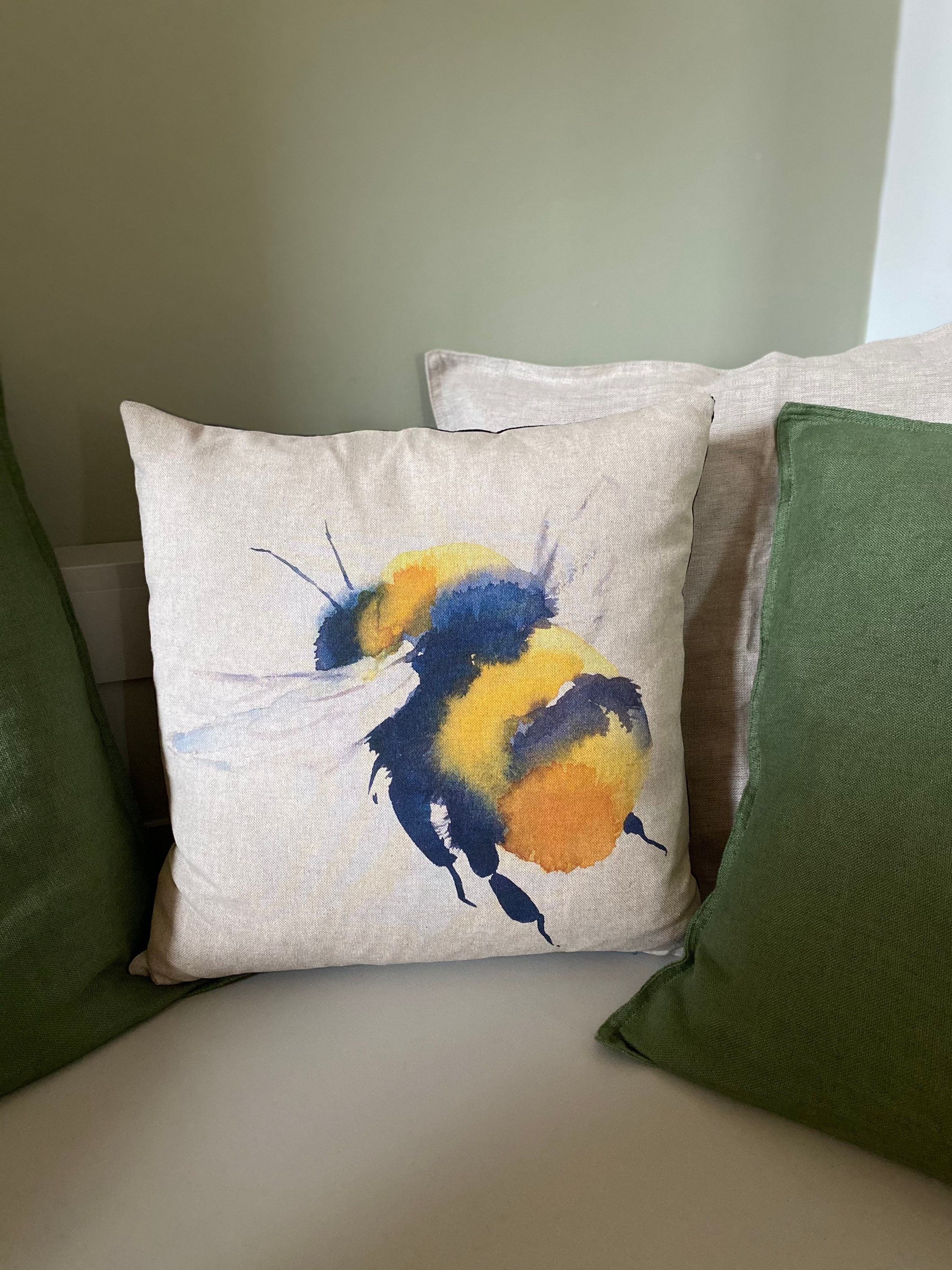 Bumble Bee Cushion Bee pillow bee cushion living room Etsy