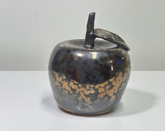 Golden Ceramic Apple