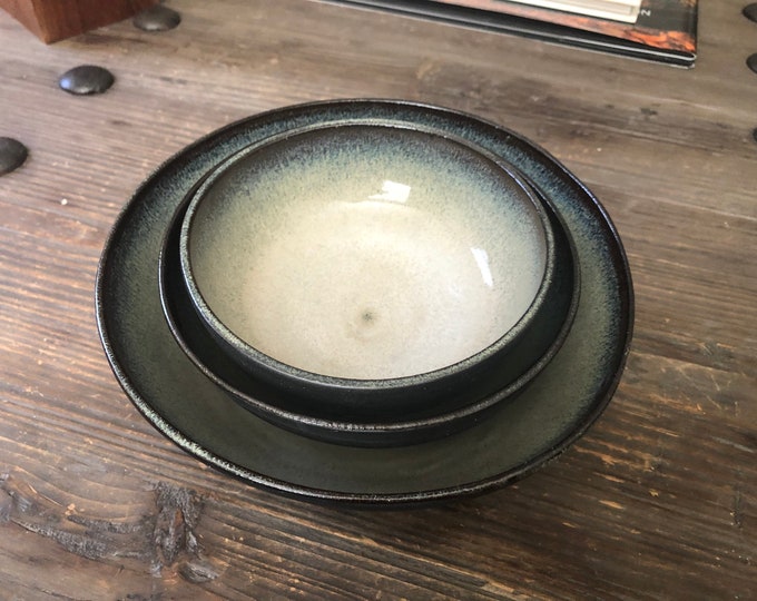 Hand made Nest of ceramic bowls