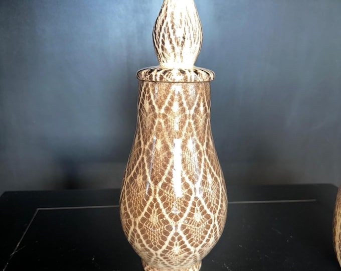 Decorative Ceramic Container with lid | Handmade pottery