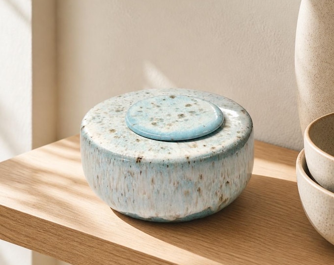 Decorative ceramic container