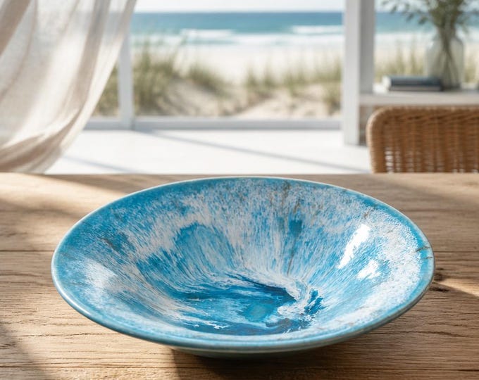 Ocean wave Blues Bowl