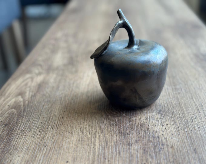 Metallic Ceramic Apple