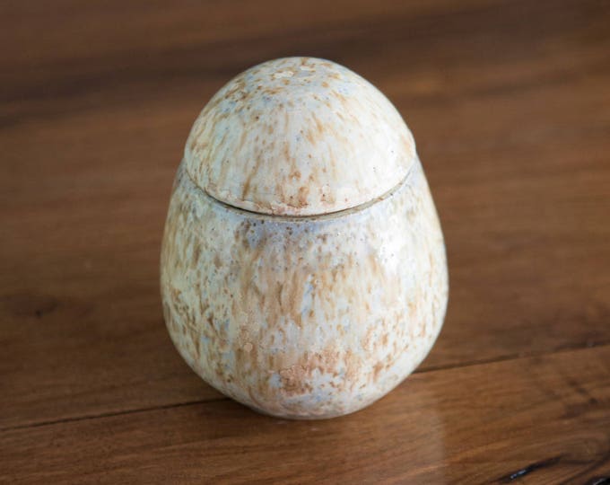 Egg shaped Container/jar with lid/home decor