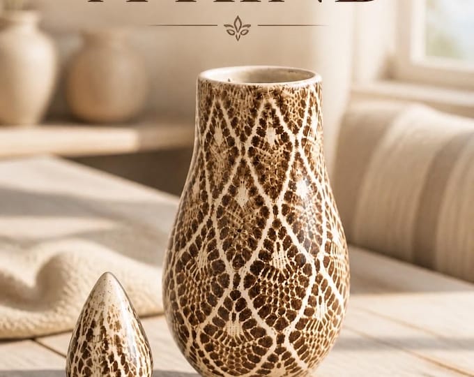 Decorative Ceramic Container with lid | Handmade pottery