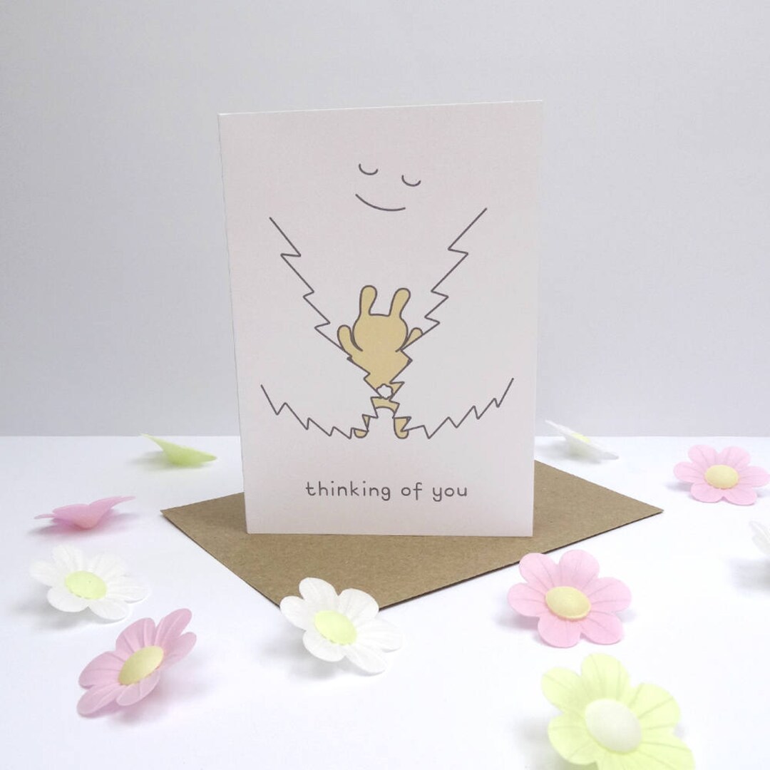 Thinking of You Greeting Card - Get Well Soon, Sympathy, Hug, With Love ...