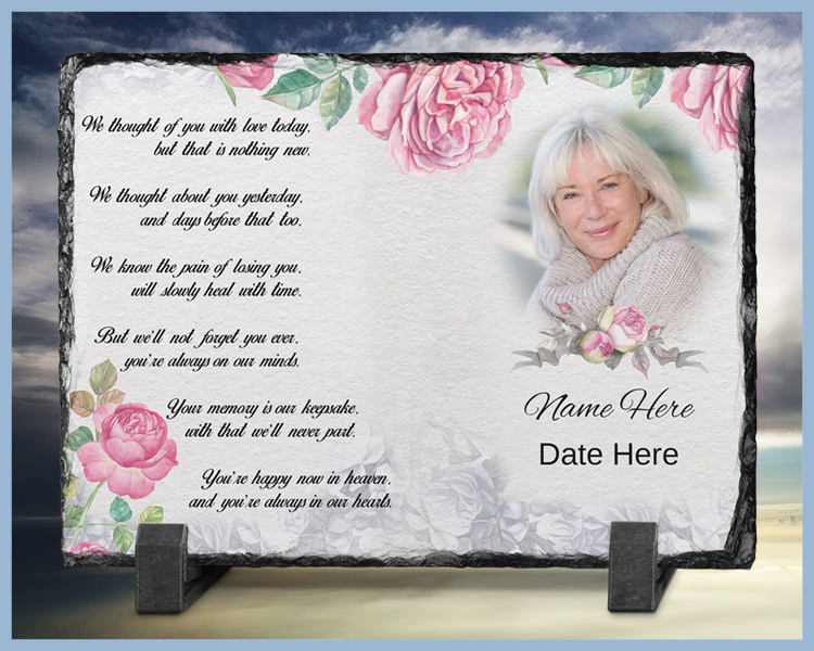 Memorial Plaque Stone Plaque Loved One Memorial In Loving Etsy