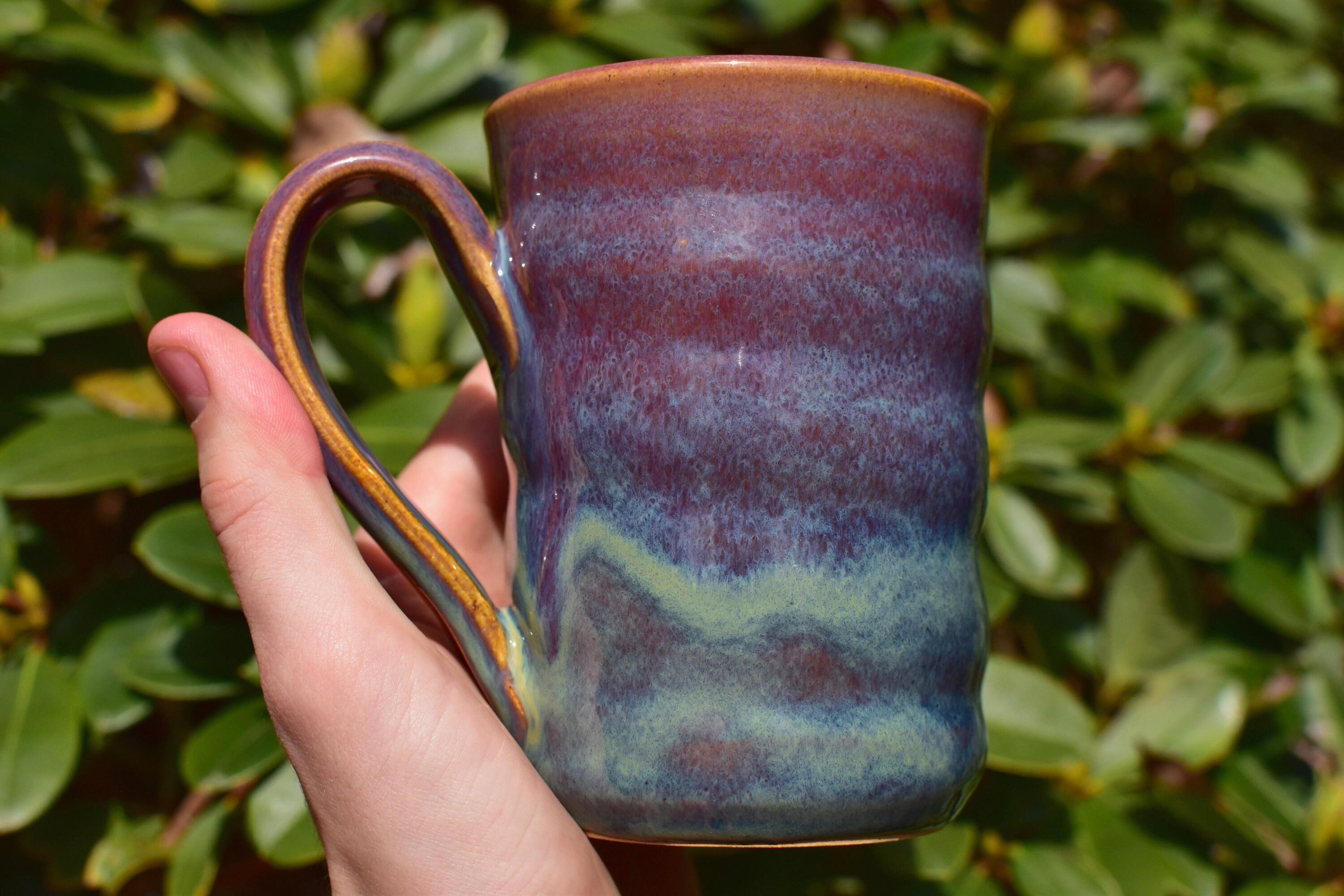 Handmade Spiral Ceramic Mug Dishwasher Safe Microwave Safe Etsy