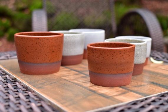 5oz-8oz Ceramic Espresso Coffee Cup Terra Cotta Clay Hand Thrown