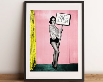 Frauenrechte Fotografie | 50er Jahre Feministische Kunst | Feministische Kunst Geschenk | Schrullige Fotografie | Womens Liberation Print |