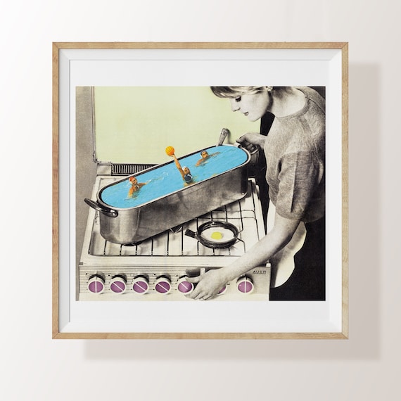 Kitchen Vintage Art Print Vintage Kitchen Wall Art Decor 1970 - Etsy