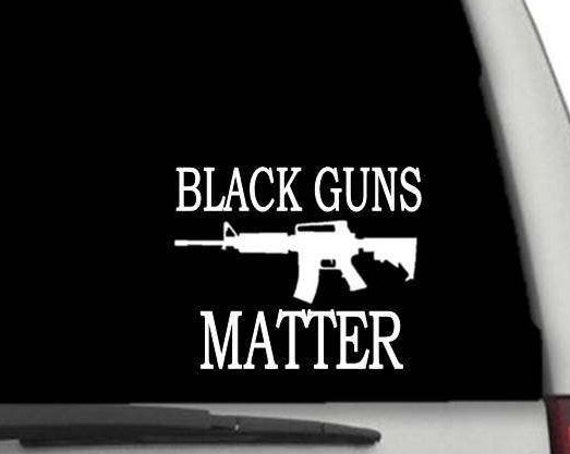 Black Rifles Matter AR15 assault rifle NRA 2A 2nd Ammedment vinyl sticker decal