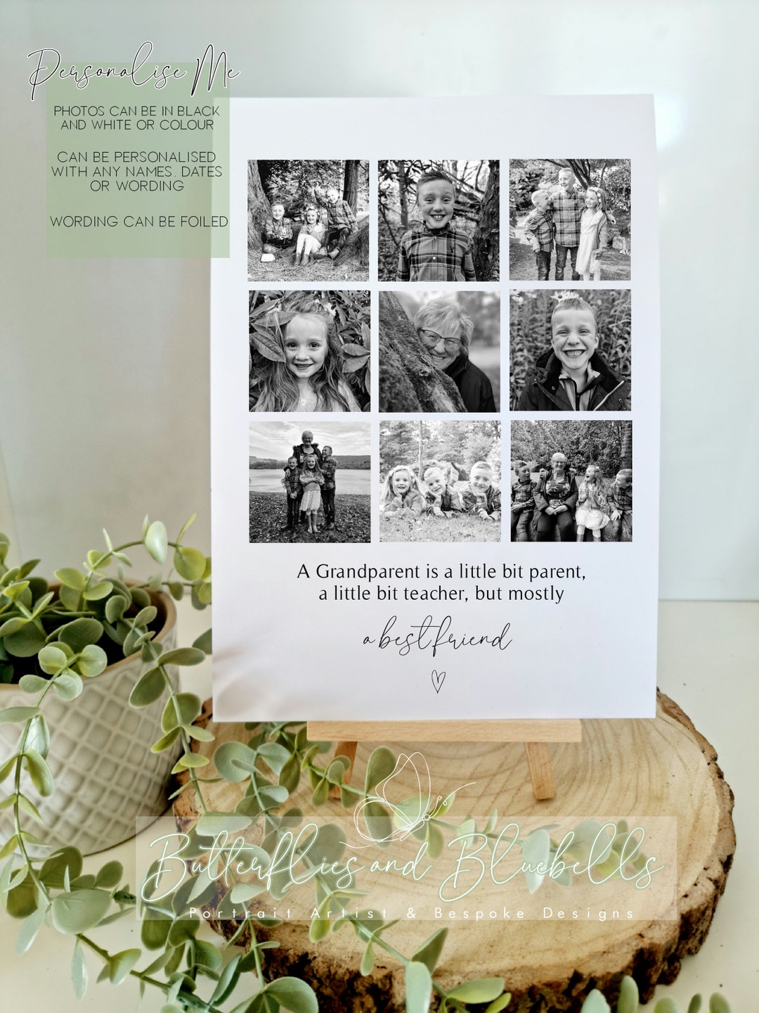 Personalised Photo Collage Grandparent Bestfriend Gift Etsy