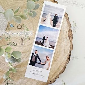 Wedding photo bookmark | wedding keepsake | wedding gift | Mr and Mrs | bookmark | anniversary gift | bridesmaid gift | Personalised wedding