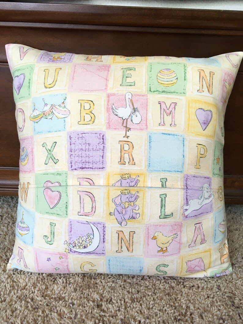 Pillow Reading Pillow Book Pocket 16 X 16 Pillow Reading Etsy