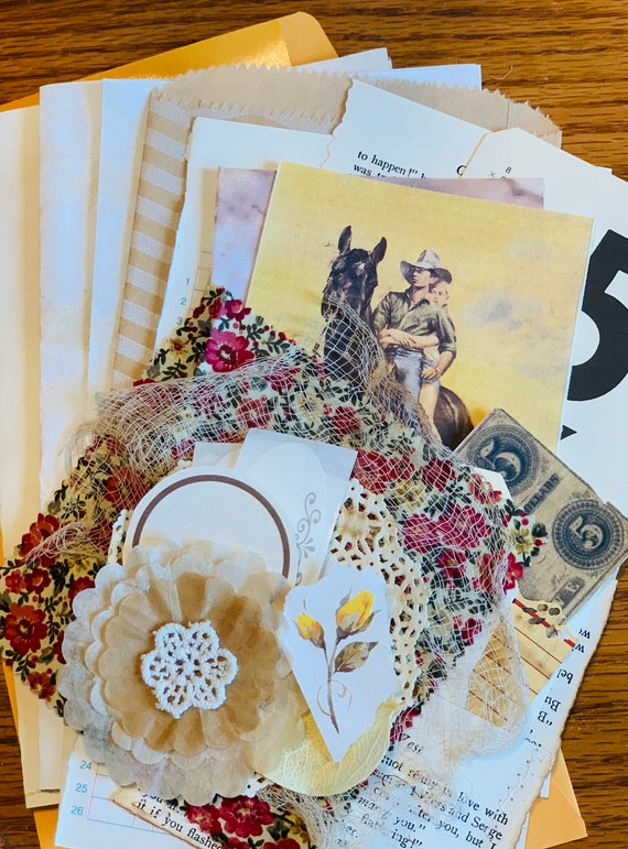 Vintage Western Junk Journal Kit Etsy