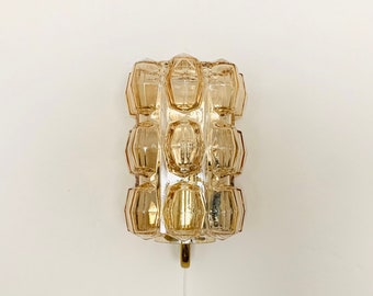 Mid-Century Modern bubble glass wall lamp by Glashütte Limburg | 1960s