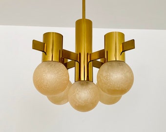 1 of 2 Mid-Century Modern Sputnik chandeliers | 1960s