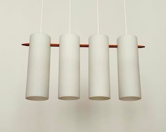 Swedish Mid-Century Modern Opaline Pendant Lamp by Uno and Östen Kristiansson for Luxus | 1960s