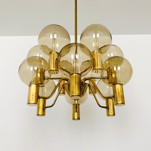 Swedish Mid-Century Modern Patricia Chandelier by Hans Agne Jakobsson 1960s image 1