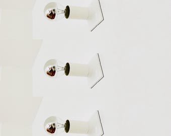 Set of 3 1970s Modular Space Age Wall or Ceiling Lamps by Rolf Krüger for Staff