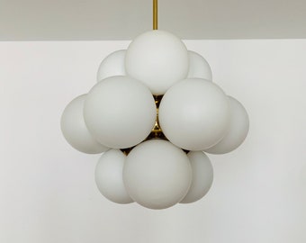 1 of 2 Mid-Century Modern Sputnik chandeliers by Kaiser Leuchten | 1960s