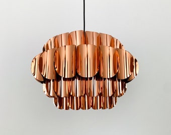 Mid-Century Modern Copper Pendant Lamp by Thorsten Orrling for Temde | 1960s