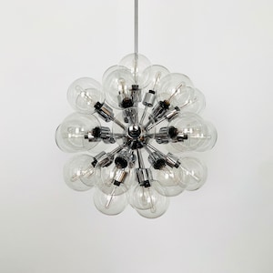 Amazing Chromed 1970s Sputnik Chandelier by Motoko Ishii for Staff