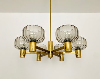 Beautiful Mid-Century Modern Brass Chandelier | 1960s