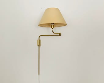 1970s Brass Reading Wall Lamp by Florian Schulz