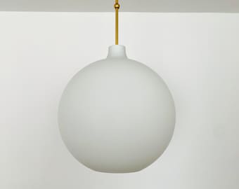 Large Mid-Century Modern opaline lamp by Aloys Gangkofner for Peill and Putzler | 1950s