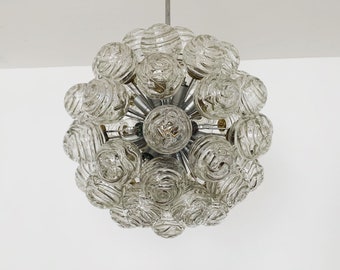 Amazing Bubble Glass Chandelier by Doria | 1960s