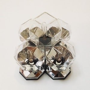 1 of 2 Magnificent 1970s Modular Flush Lamps by Motoko Ishii for Staff