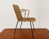 Beautiful italian Mid Century Modern Wicker dining chair Gian Franco Legler era quot but quot