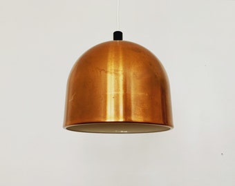 magnificent danish Mid Century Modern copper pendant lamp | 1960s |