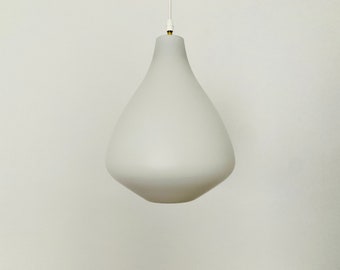 Mid-Century Modern opaline pendant lamp by Aloys Gangkofner for Peill and Putzler | 1950s