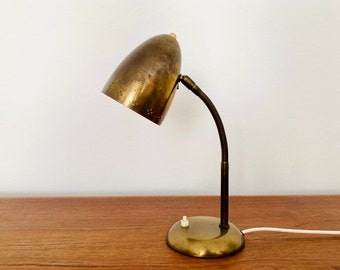 Lovely Mid-Century Modern Brass Table Lamp | 1950s