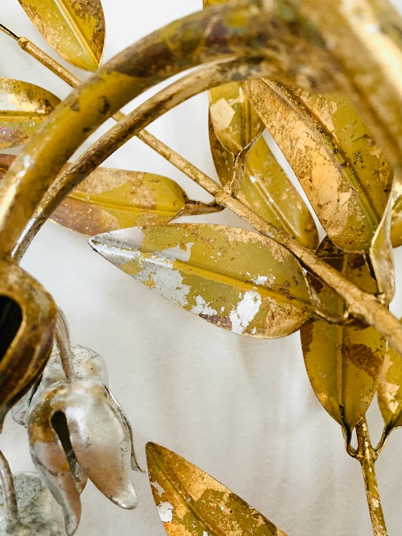 Hollywood Regency Palm Leaf Wall Lamp by Hans Kögl | 1970s - Etsy