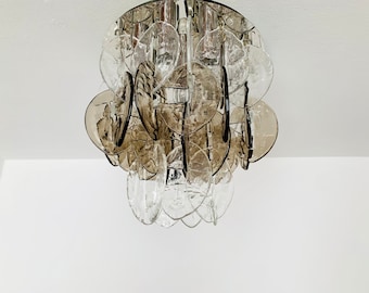 Mid-Century Modern Murano Murano Glass Ceiling Chandelier by Carlo Nason for Kalmar | 1960s