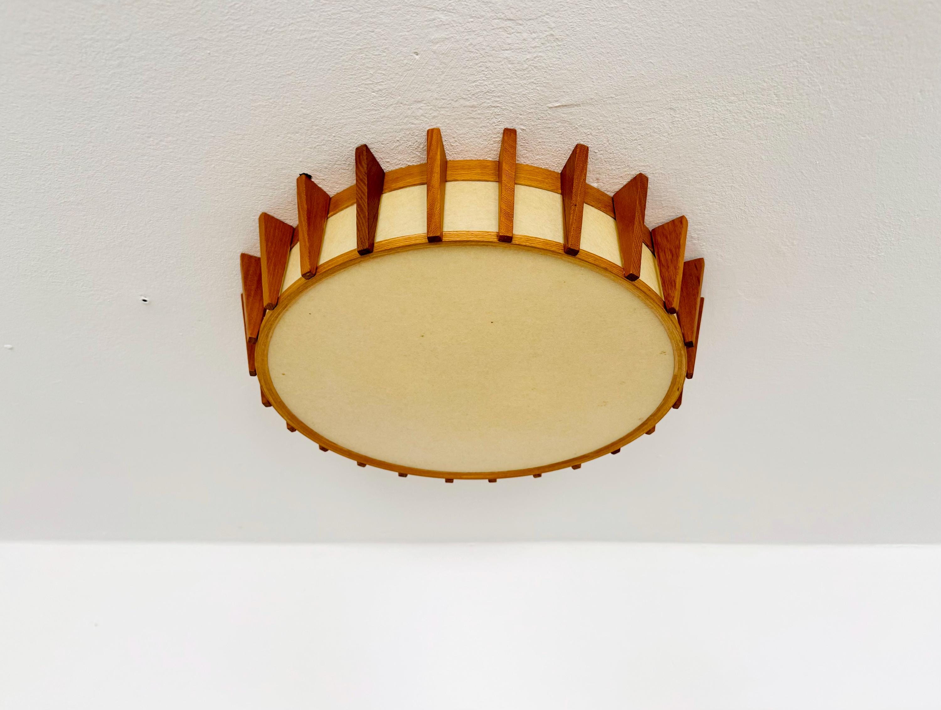 Japan Style Flush Lamp by Temde | 1960s - Etsy