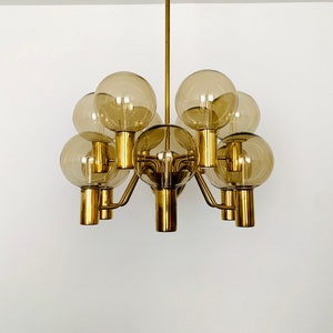 Swedish Mid-Century Modern Patricia Chandelier by Hans Agne Jakobsson 1960s image 3