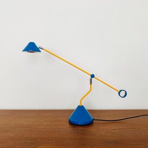 1980s Memphis Style Halogen Table Lamp by Honsel