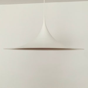 Large Danish Semi Pendant Lamp by Bonderup and Thorup for Fog and Morup | 1960s