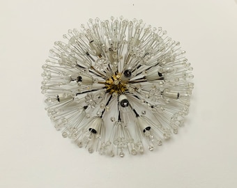 XXL オーストリアのタンポポの壁または天井ランプ、エミール・シュタイナー作、ルパート・ニコル | 1950年代