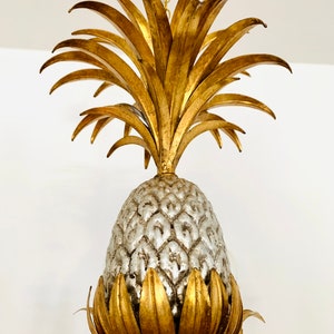 Large Italian Hollywood Regency Pineapple Chandelier by Hans Kögl 1960s image 4