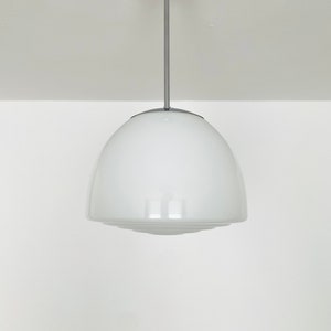 Mid-Century Modern Opaline Glass Lamp by Wilhelm Wagenfeld for Peill and Putzler | 1950s