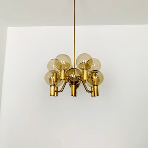 Swedish Mid-Century Modern Patricia Chandelier by Hans Agne Jakobsson 1960s image 4