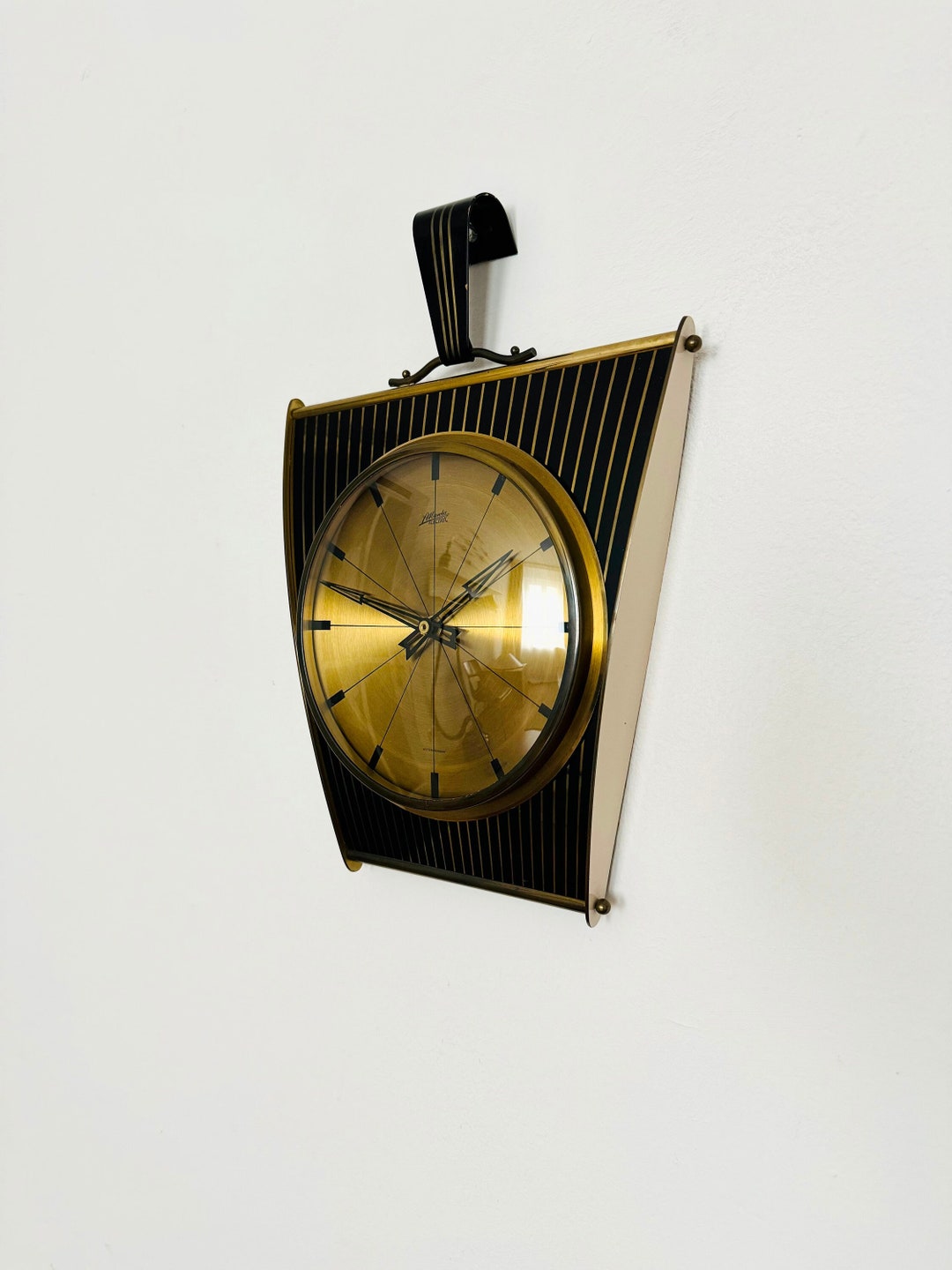 Clock Atlanta Mid-century Modern Wall Clock by Atlanta Electric | 1950s - Etsy