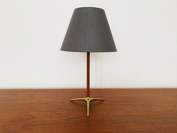 mid century modern brass table lamp